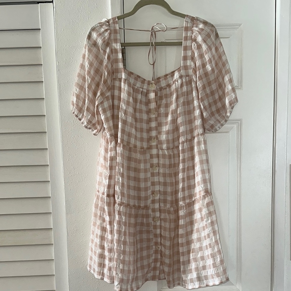 En Saison Gingham Dress M